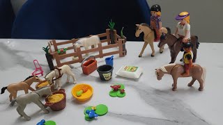 Gentle Stables Playmobil Horse Farm Tapping ASMR horse asmr Playmobil makeitviral pretendplay [upl. by Ynafets]