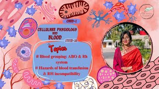 Blood Grouping ABO amp Rh System Transfusion Hazards  Cellular Physiology and Blood – Item 10 [upl. by Acissaj]