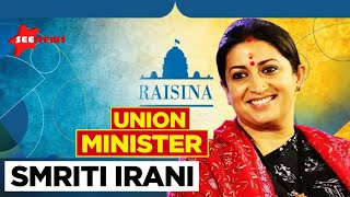 LIVE Raisina Dialogue 2024  Union Minister Smriti Irani attends interactive session SEENEWS [upl. by Fokos]