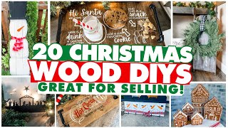 20 GENIUS amp SIMPLE Wood Christmas DIY Projects To Make  SELL this Holiday💰🌲 2024 [upl. by Notkcorb72]