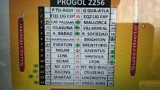 ANALISIS PROGOL 2256 [upl. by Sidnee]