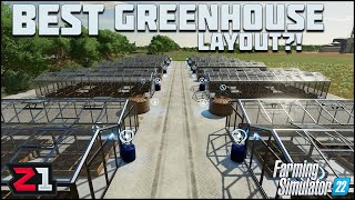 Could This Be THE BEST GREENHOUSE Layout Farming Simulator 22 E7  Z1 Gaming [upl. by Hwang212]