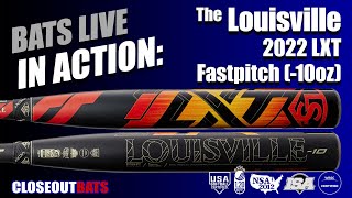 HITTING Louisville WBL2543010 LXT Fastpitch 10oz 2022 [upl. by Ona]