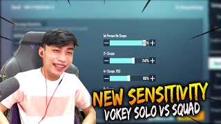 NEW SENSITIVITY VOKEY SOLO VS SQUAD [upl. by Paget518]