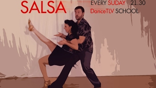 Salsa Beginners amp Advanced Lesson Party in Tel Aviv Sundays 2130 [upl. by Kordula]