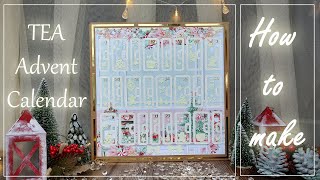 Tea Advent Calendar  Refilled from last year  Cricut  DIY  Tutorial [upl. by Norrek918]