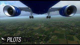 【FSXᴴᴰ】  PilotsEYEtv  New Boeing 787 Landing at Vienna  Gear View  TIME LAPSE [upl. by Ntsyrk]