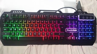 CosmicByte CBGK05 Titan  Keyboard Budget wired Gaming Keyboard  Unboxing and Review  Hindi [upl. by Nnaeilsel]