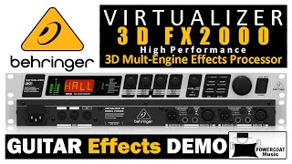 Behringer VIRTUALIZER 3D FX2000 MultiEffects Processor Guitar Effects [upl. by Virgy433]