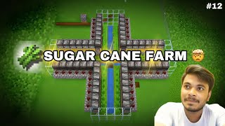 SUGARCANE FARM IN MINECRAFT 🤯 12 [upl. by Ahcsrop]