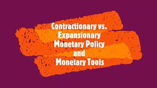 Contractionary and Expansionary Monetary Policy and Monetary Tools [upl. by Nnaitsirhc]