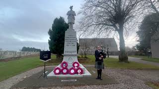 Meldrum Academy The Flooers o the Forest Remembrance Day 2024 [upl. by Felder]