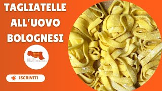 Tagliatelle Emiliane fatte in casa  Sapori dellEmilia Romagna [upl. by Ahsienar]