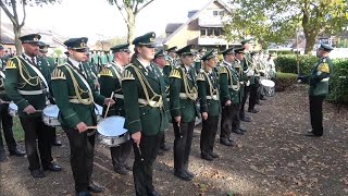 Schützenfest in Grevenbroich Neu Elfgen 2024  Gefallenenehrung und grosser Zapfenstreich 13102024 [upl. by Annwahsal195]