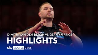 Dimitri van den Bergh vs Gerwyn Price  World Matchplay Darts Highlights [upl. by Nalod233]