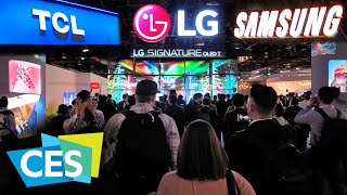 New TVs from CES 2024  Walking Tour [upl. by Hogarth]