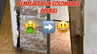 Remplacer un colombage de porte pourri par l’humidité [upl. by Anibas]