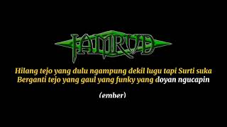 Jamrud  Surti Tejo karaoke [upl. by Nylsej]