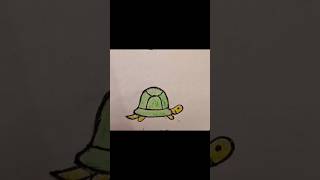 cute turtle trending song music movie love bollywood shortvideo drawing annu [upl. by Assilram]