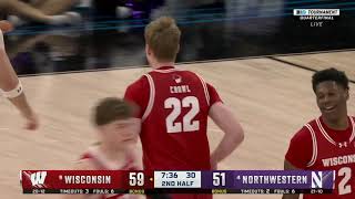 Wisconsin Basketball Highlights vs Northwestern 31524 [upl. by Elda20]