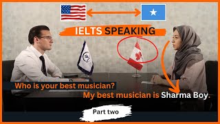 IELTS SPEAKING  ENGLISH TO SOMALI REAL CONVERSATION PART TWO [upl. by Waldman893]