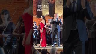 Lola Astanova applauded at the ancient theater of Taormina musica orchestra [upl. by Bruis]