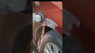 Volkswagen Polo Front fender amp Quater pannel touch up automobile viralvideo shortsfeed shortfeed [upl. by Balac]