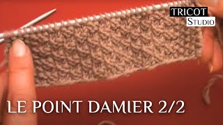 Tricot Studio le point damier 22 [upl. by Alil]