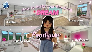 How To BUILD your DREAM BLOXBURG PENTHOUSE Super Easy 🏙️ [upl. by Ittap35]