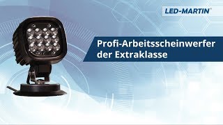 LEDMARTIN ® POWER Arbeitsscheinwerfer 62 W bis 17 W Magnetfuss oder Festmontage [upl. by Ibbetson696]