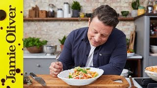 3 Minute Tomato Pasta Sauce  Jamie Oliver amp Davina McCall [upl. by Ayatnwahs]