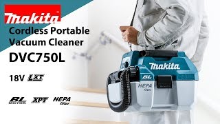 Makita Cordless Portable Vacuum Cleaner DVC750L [upl. by Lamphere]