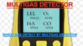 What is Multigas detector II Which gas detect by Multigas detector II [upl. by Kaslik]