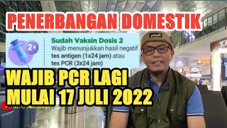 SYARAT PENERBANGAN DOMESTIK TERBARU JULI 2022  SYARAT NAIK PESAWAT TERBANG TERBARU WAJIB PCR [upl. by Hcaz]