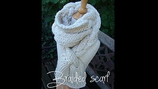 KNITTING TUTORIAL  Spud amp Chloë Braided Scarf [upl. by Meldoh]