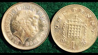 1999 One Penny Coin Of United Kingdom [upl. by Subocaj]