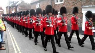 Scots Guards marching military band 1 Wantage UK May 2011 [upl. by Leisha123]