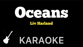 Liv Harland  Oceans  Karaoke Guitar Instrumental [upl. by Ojimmas]