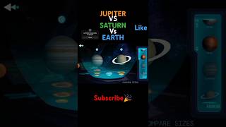 😈 EARTH VS JUPITER VS SATURN🔥earth moon shorts viral games trending solarsystemgamingsolar [upl. by Cressler]