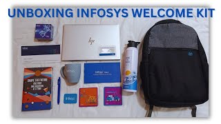 Unboxing Infosys Welcome Kit  Infosys  Fresher  2024 [upl. by Nemzzaj340]