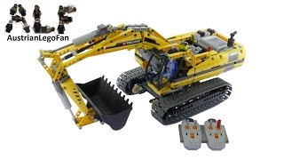 Lego Technic 8043 Motorized Excavator  Lego Speed Build Review [upl. by Ostler795]