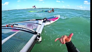 WINDSURF RACING TO THE ISLAMORADA SANDBAR [upl. by Jola]