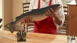 How to Fillet a Salmon at Home  Easy and Fast [upl. by Ravo]