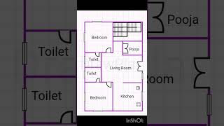 2440 2 bedroom house plans Charikanasuhouseplan housedesign houseengineeringdrawing [upl. by Blanchard]