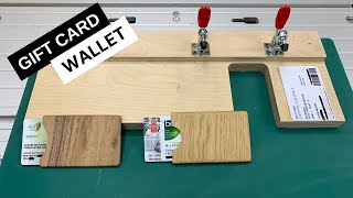 Wood Gift Card Wallet  Wood Credit Card Wallet  Wood Wallet  Router Jig [upl. by Illom210]