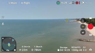 DJI Mini 4 pro chasing Jet Skis in Grand Bend Beach [upl. by Eniar289]