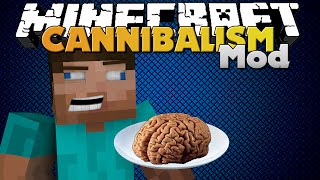 Minecraft  CANNIBALISM MOD  EAT VILLAGERS [upl. by Atsedom]