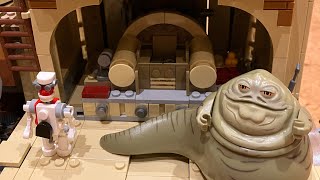 Lego Star Wars Jabbas Palace Boba Fett MOC [upl. by Ednutey]