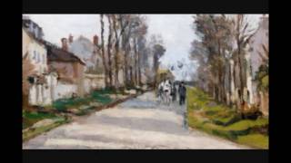 Camille Pissarro quotThe Road to Versailles at Louveciennesquot 1870 [upl. by Olnay]