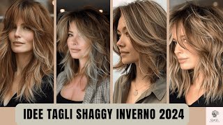 tagli capelli inverno 2024 shag [upl. by Eilyk]